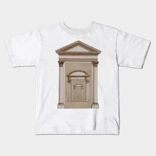 frontispiece architecture facade monument Kids T-Shirt